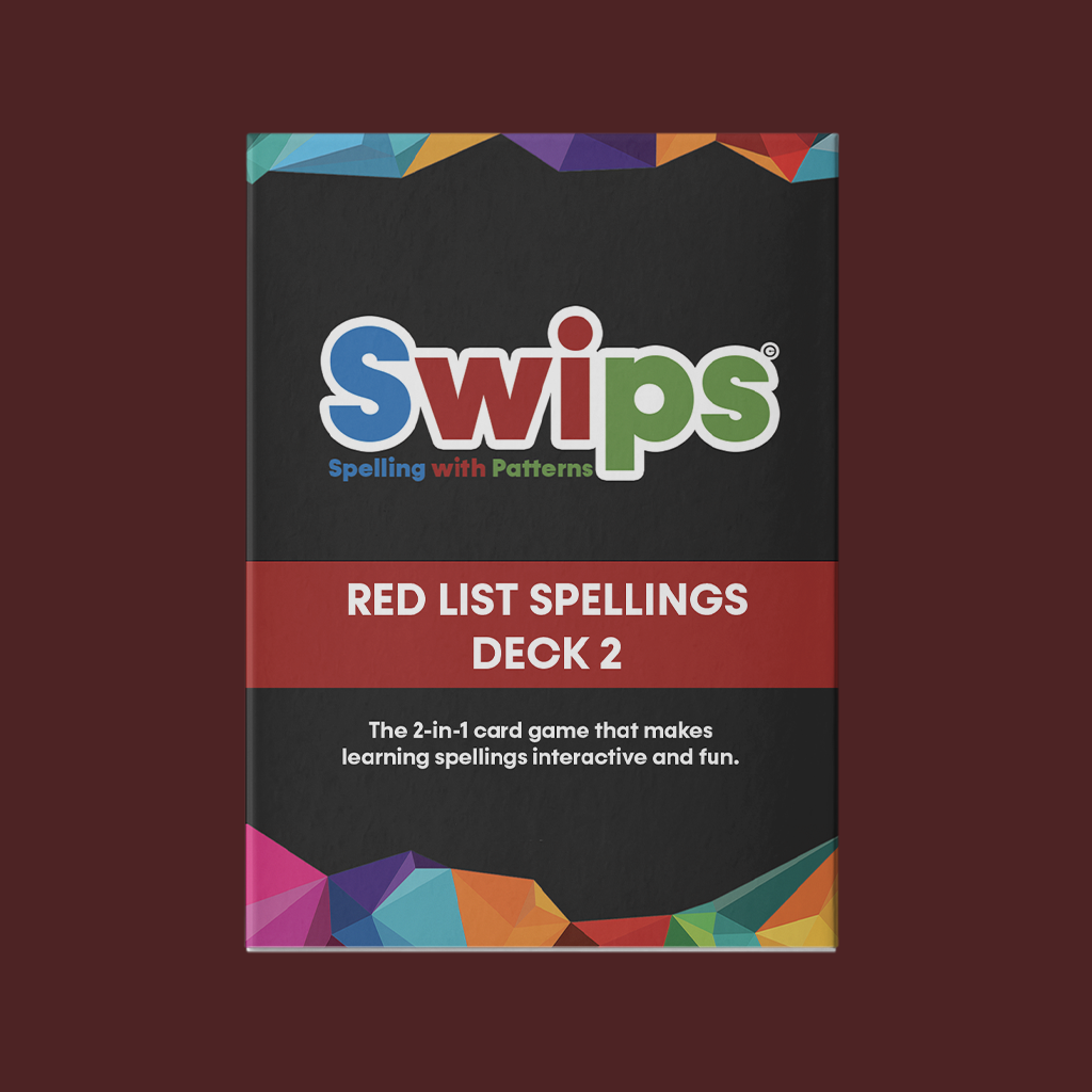 Red List Spellings – Deck 2 – Swips the game
