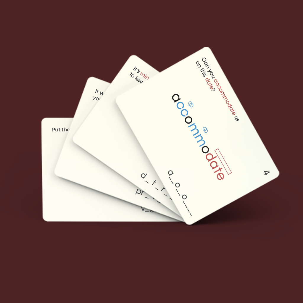 Red List Spellings – Deck 1 & 2 – Swips the game